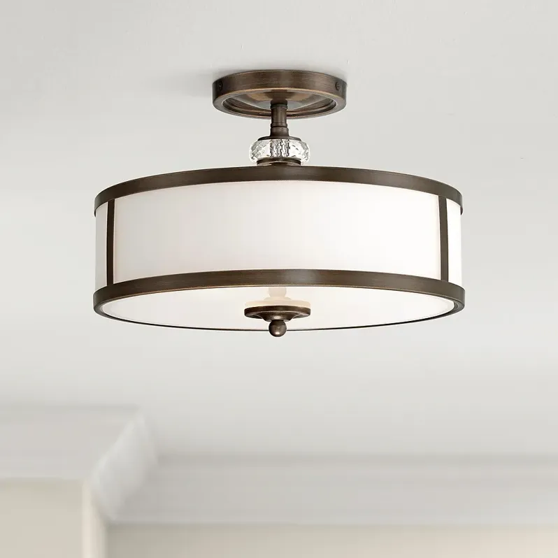 Thorndale 15" Wide Dark Noble Bronze Ceiling Light