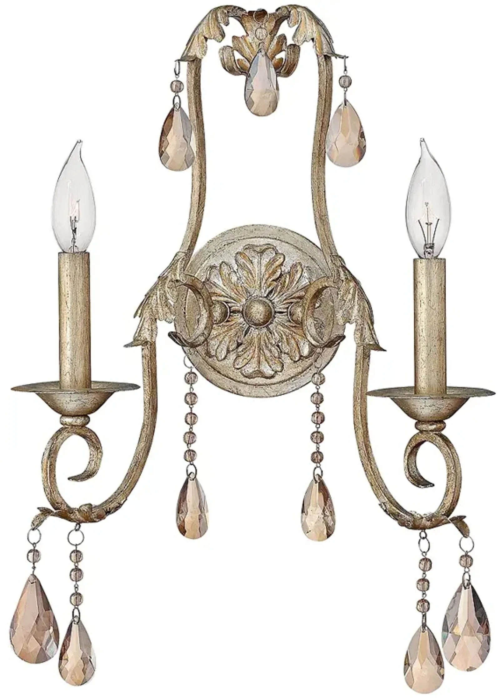 Hinkley Carlton 19" High Silver Leaf Wall Sconce