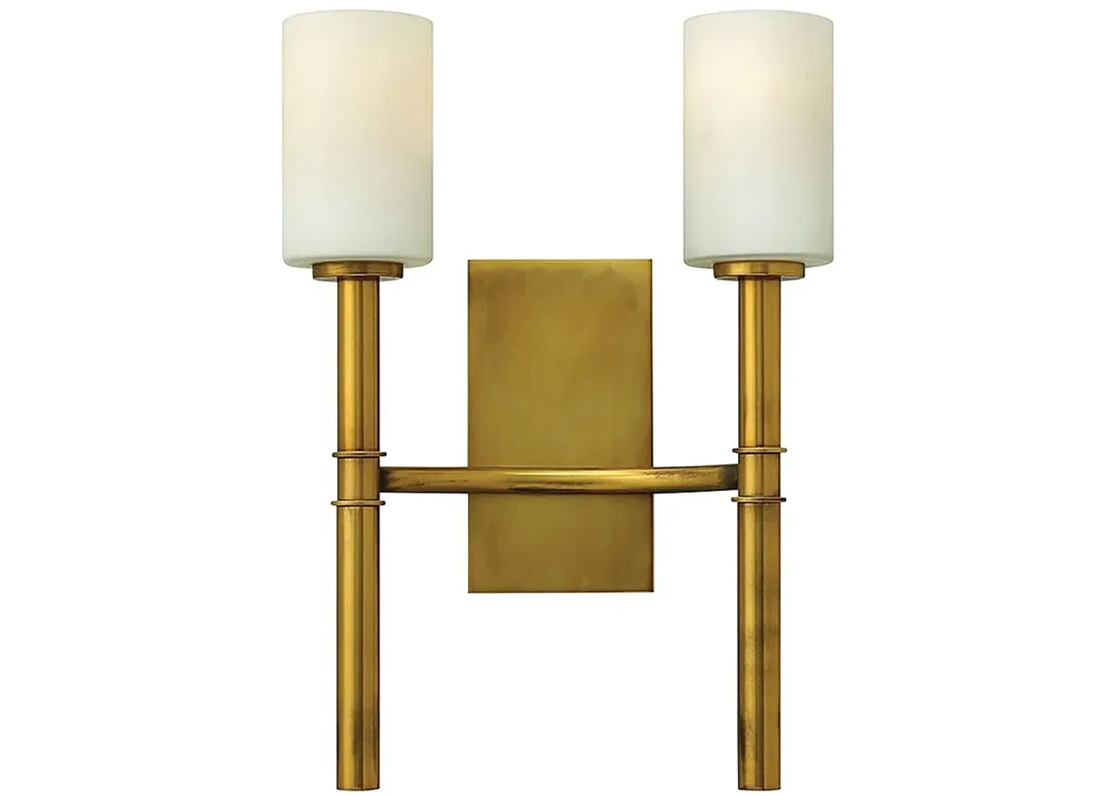 Hinkley Margeaux 18" High 2-Light Vintage Brass Wall Sconce