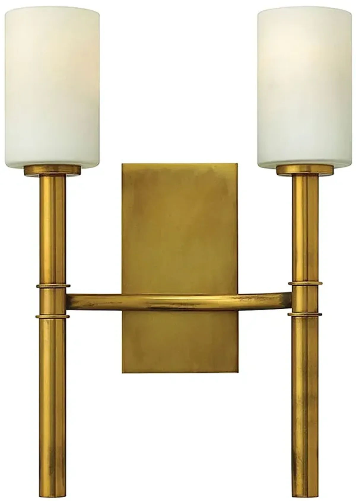 Hinkley Margeaux 18" High 2-Light Vintage Brass Wall Sconce