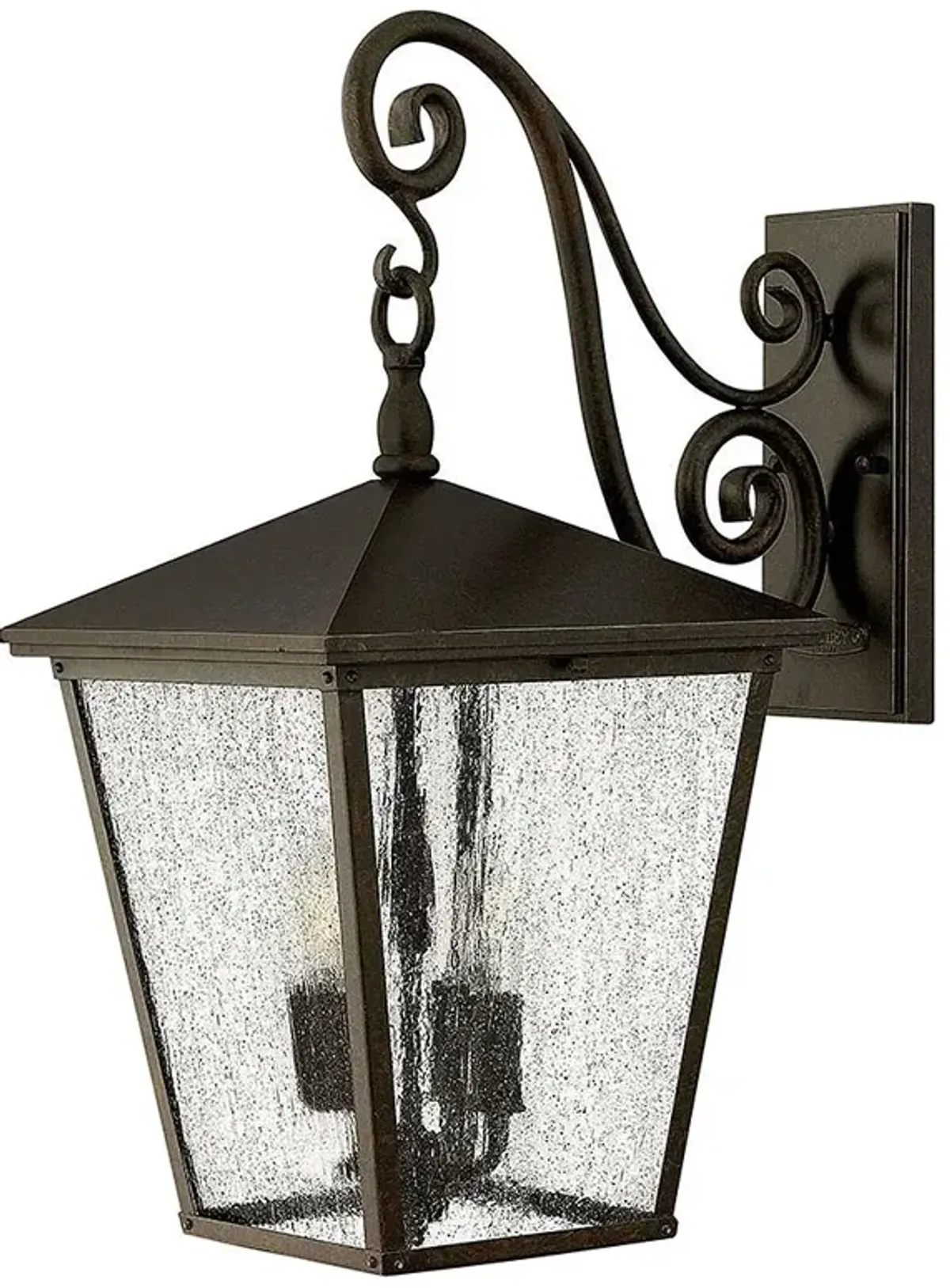 Outdoor Trellis-Large Wall Mount Lantern-Regency Bronze