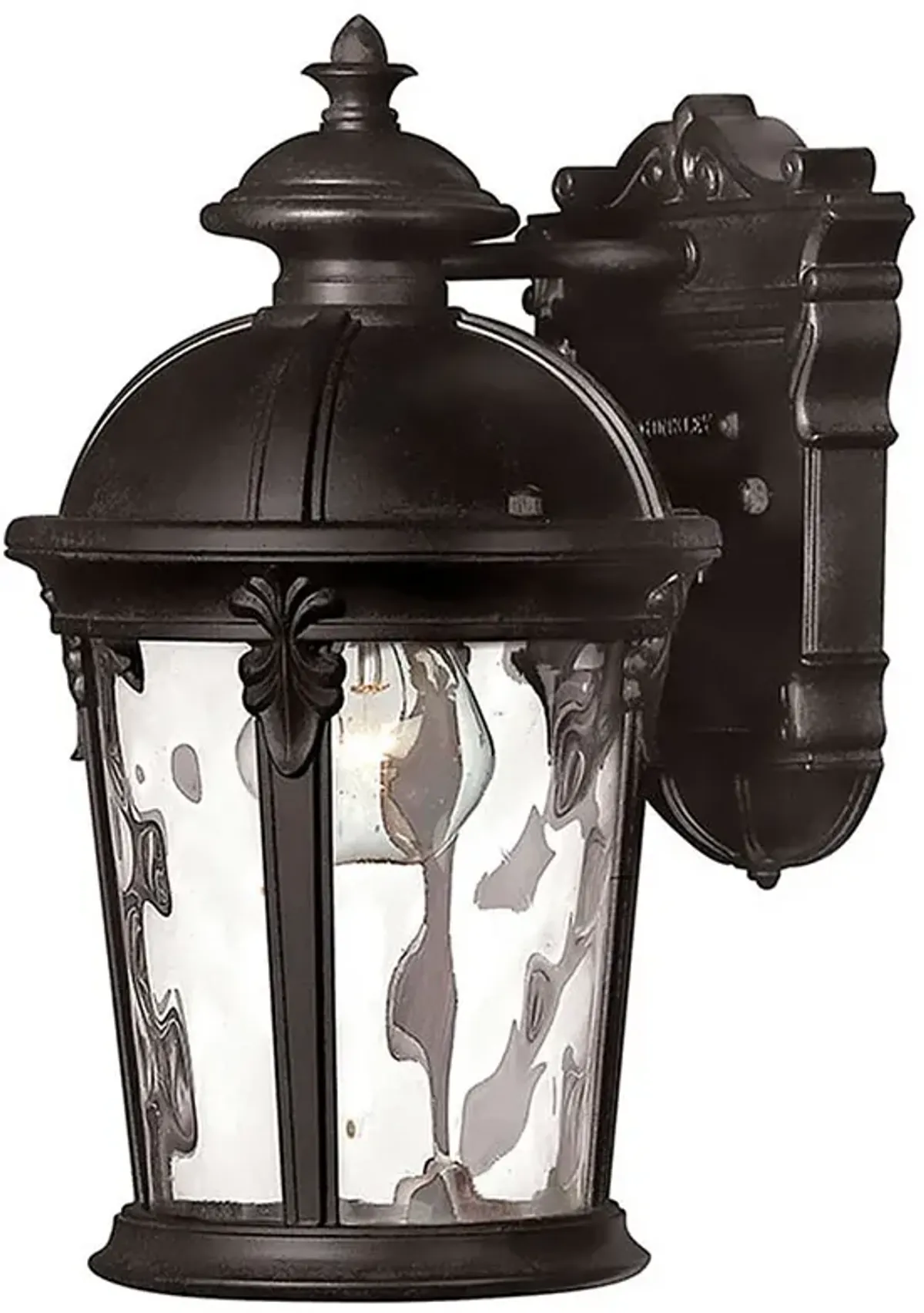 Hinkley Windsor Lantern 12 1/2 High Black Finish Outdoor Wall Light