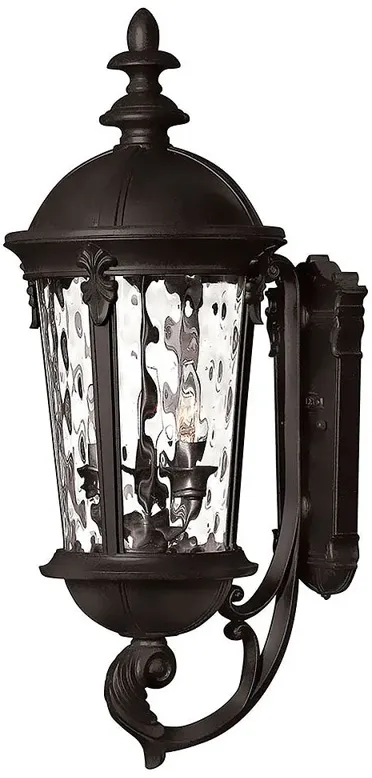 Hinkley Windsor 25.5" Traditional Black Lantern Outdoor Wall Light