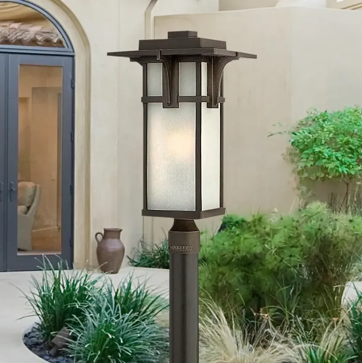 Manhattan 21 1/2" High Oil-Rubbed Bronze Outdoor Post Light