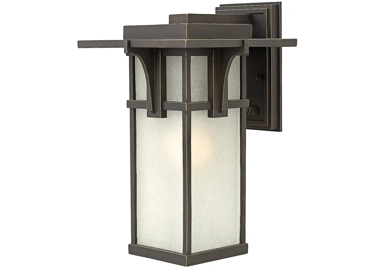 Hinkley Manhattan 15" High Seedy Glass and Bronze Outdoor Wall Light