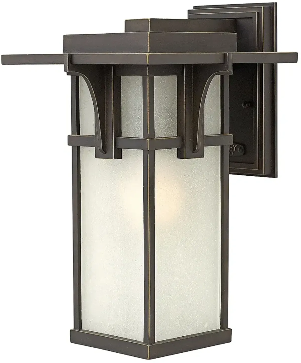 Hinkley Manhattan 15" High Seedy Glass and Bronze Outdoor Wall Light