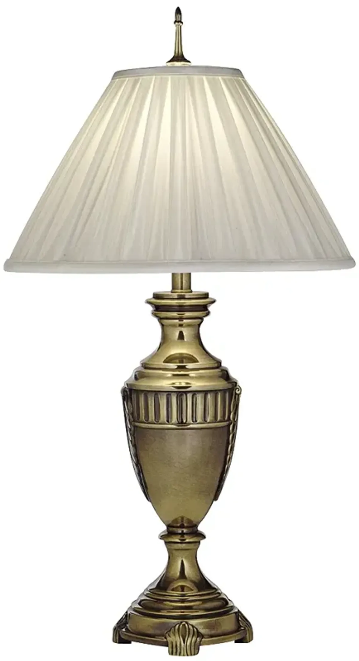 Stiffel 32" Urn Style Burnished Brass Traditional Table Lamp