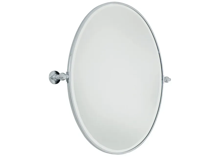 Minka-Lavery Pivoting Mirrors 31-inch Chrome Oval Mirror