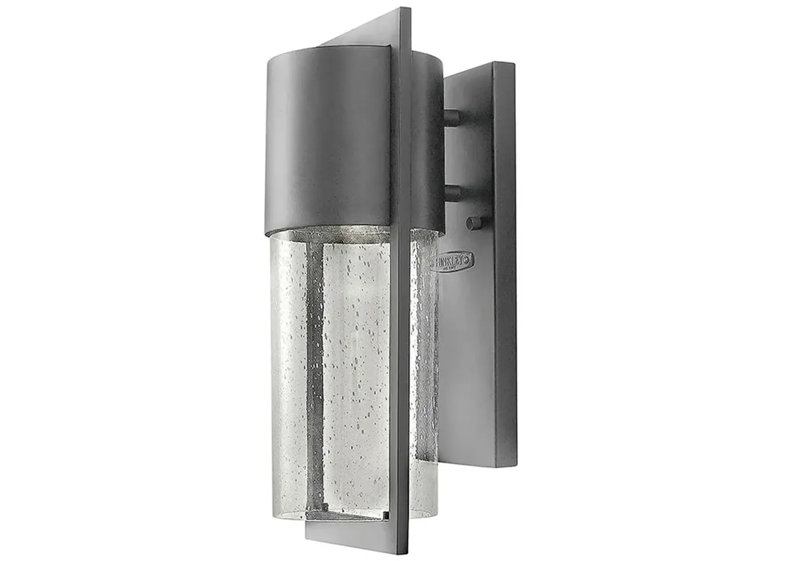 Shelter 15 1/2" High Hematite Small LED Outdoor Wall Light