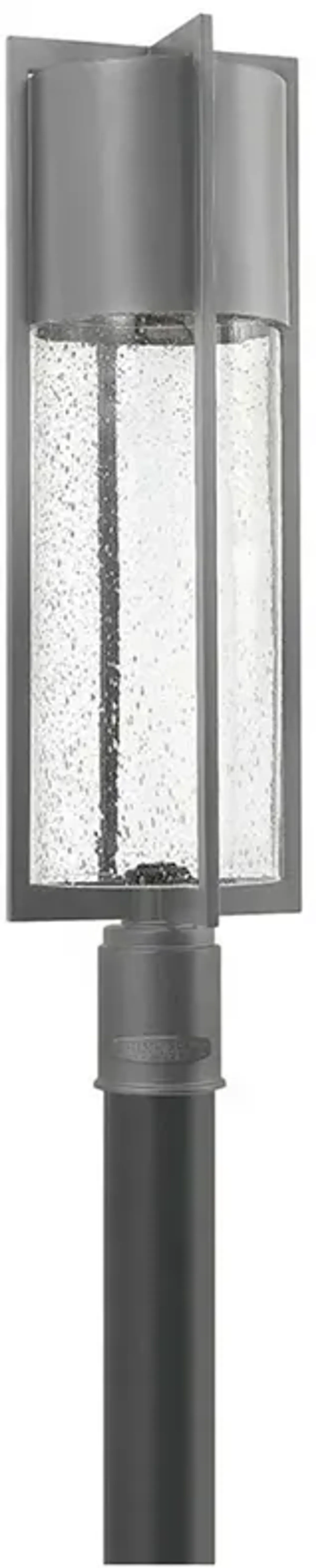 Hinkley Shelter 27 3/4" High Hematite LED Outdoor Post Light