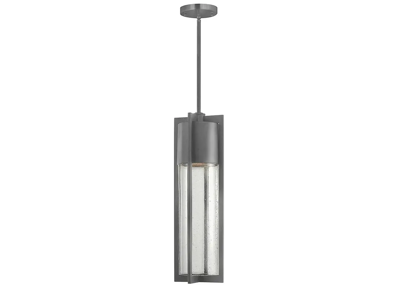 Shelter 21 3/4" High Hematite LED Outdoor Hanging Light