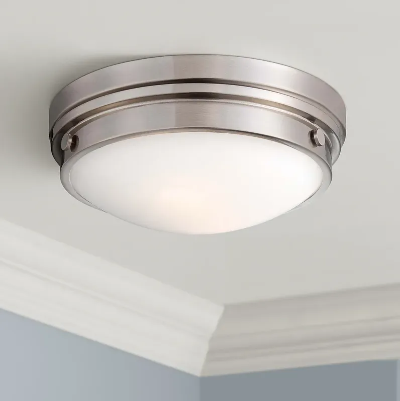 Culver Collection 13 1/4" Wide Brushed Nickel Ceiling Light