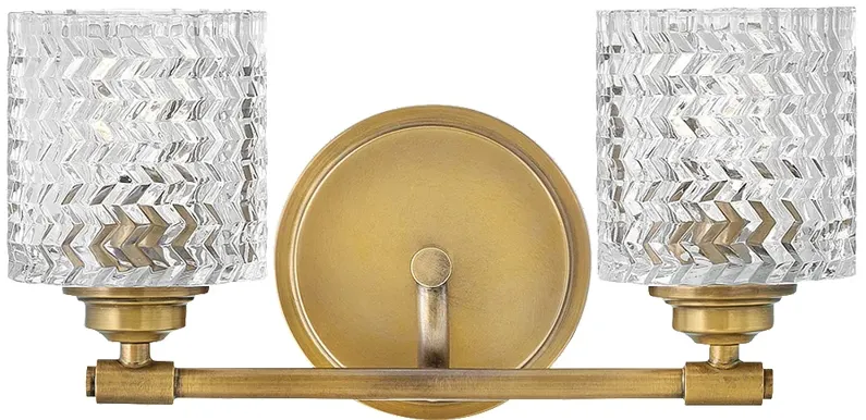 Elle 7 1/2"H Brass 2-Light Wall Sconce by Hinkley Lighting