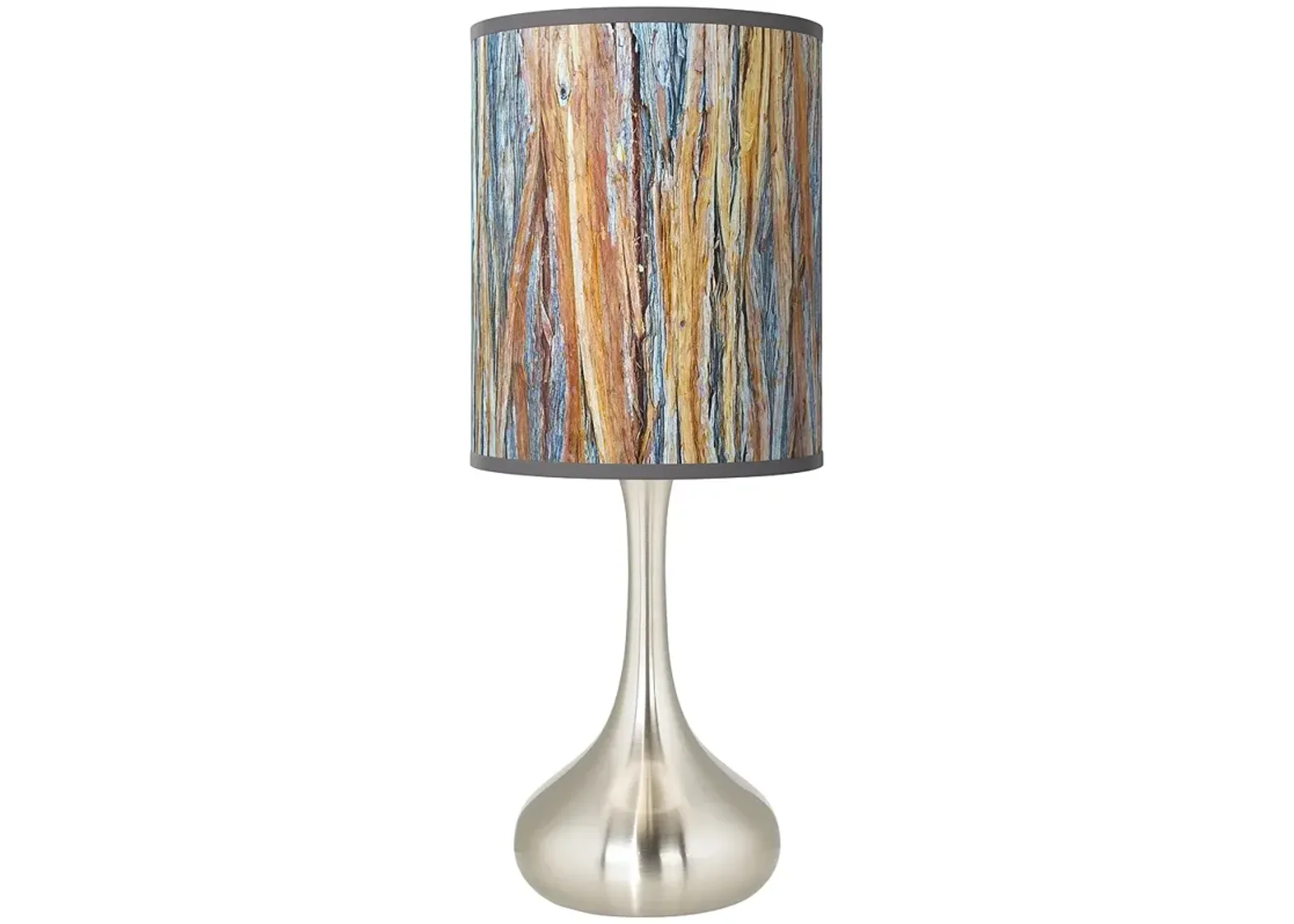 Giclee Glow Droplet 23 1/2" Striking Bark Shade Modern Table Lamp