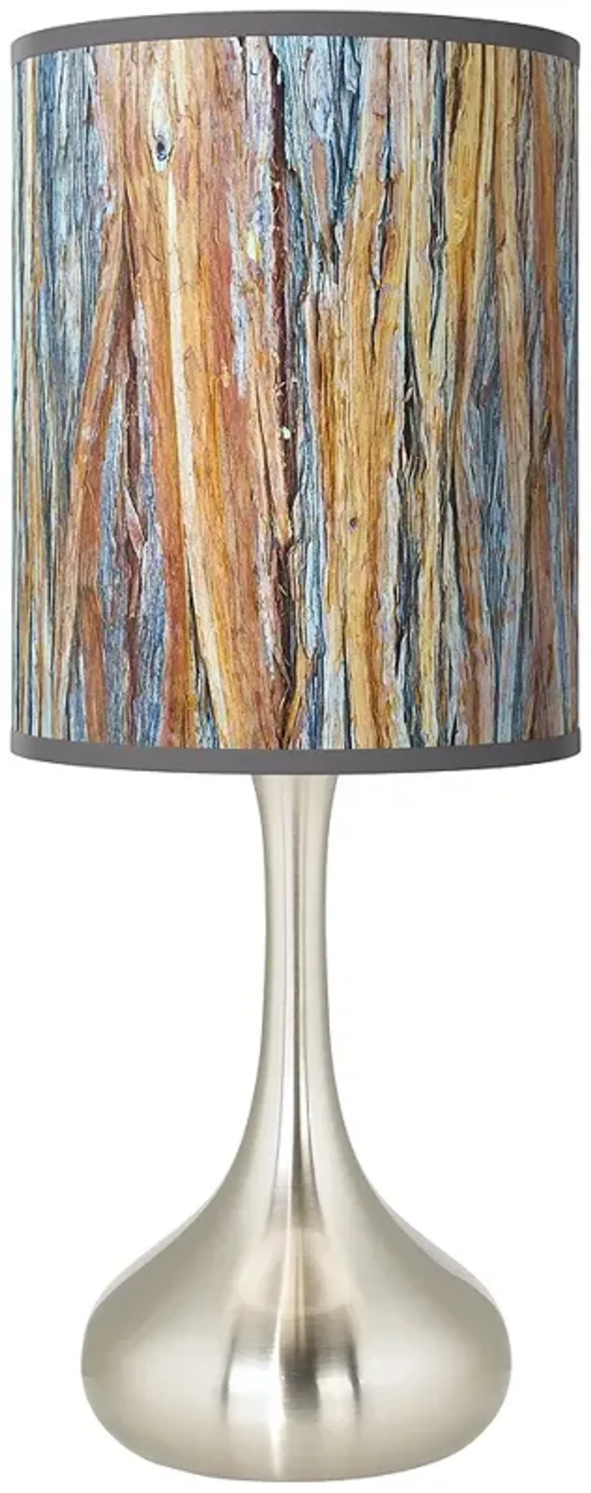 Giclee Glow Droplet 23 1/2" Striking Bark Shade Modern Table Lamp