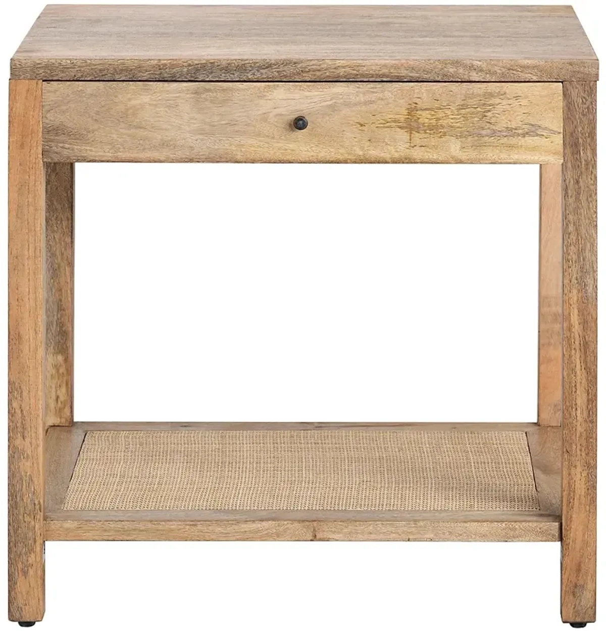 Barbados27 1/2" Wide Brown Wood 1-Drawer Side Table
