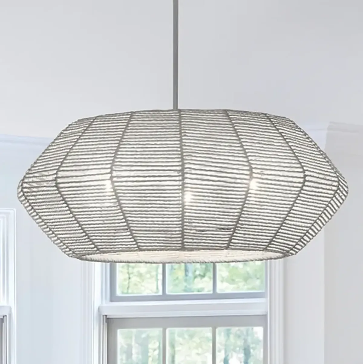 Chandelier Luca-Small Convertible Drum-Polished Chrome