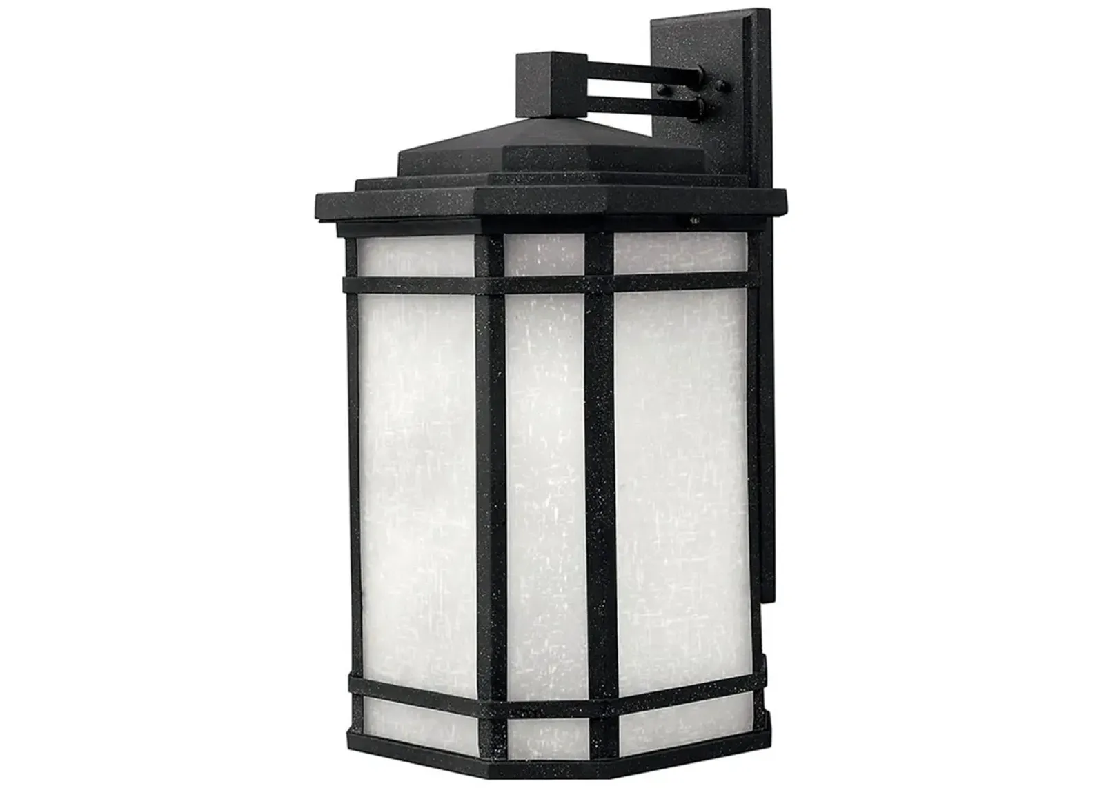 Outdoor Cherry Creek-Large Wall Mount Lantern-Vintage Black