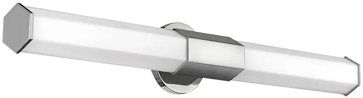 Hinkley Facet 32"W Polished Nickel 2-Light LED Bath Light