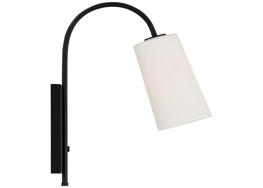 Crystorama Alexa 18 1/2" High Matte Black Wall Sconce