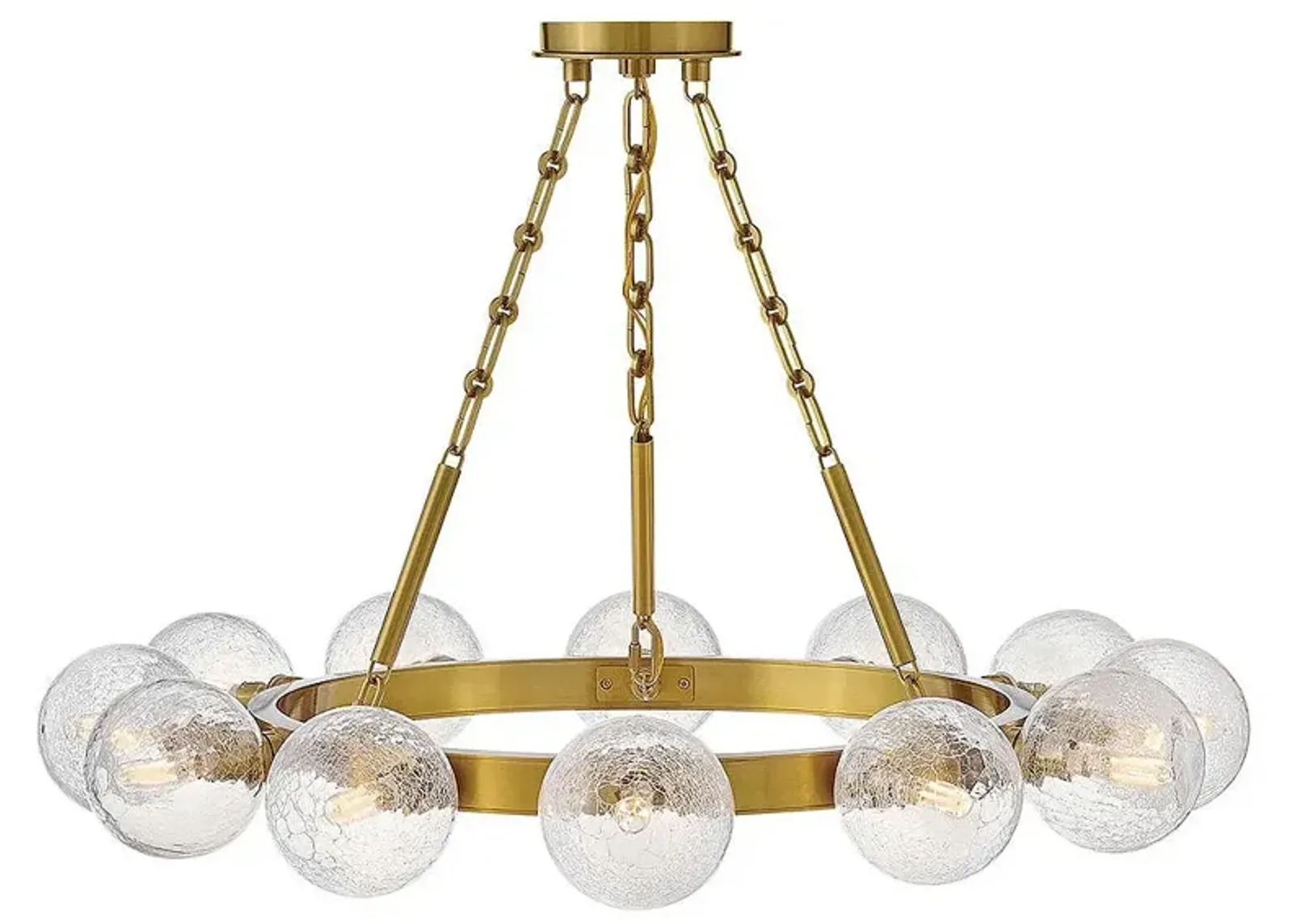 FREDRICK RAMOND CHANDELIER COCO Medium Chandelier Lacquered Brass