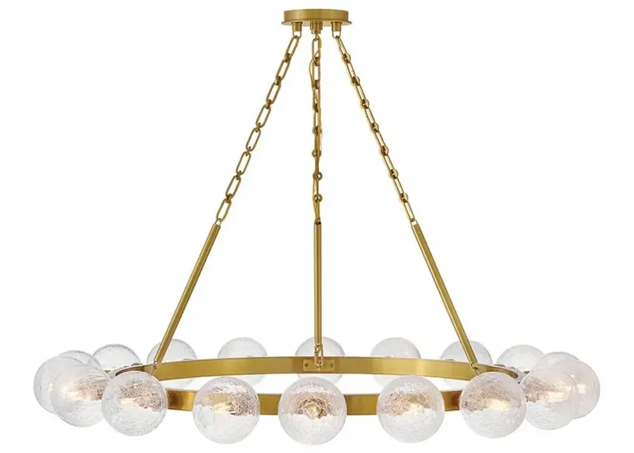 FREDRICK RAMOND CHANDELIER COCO Large Chandelier Lacquered Brass