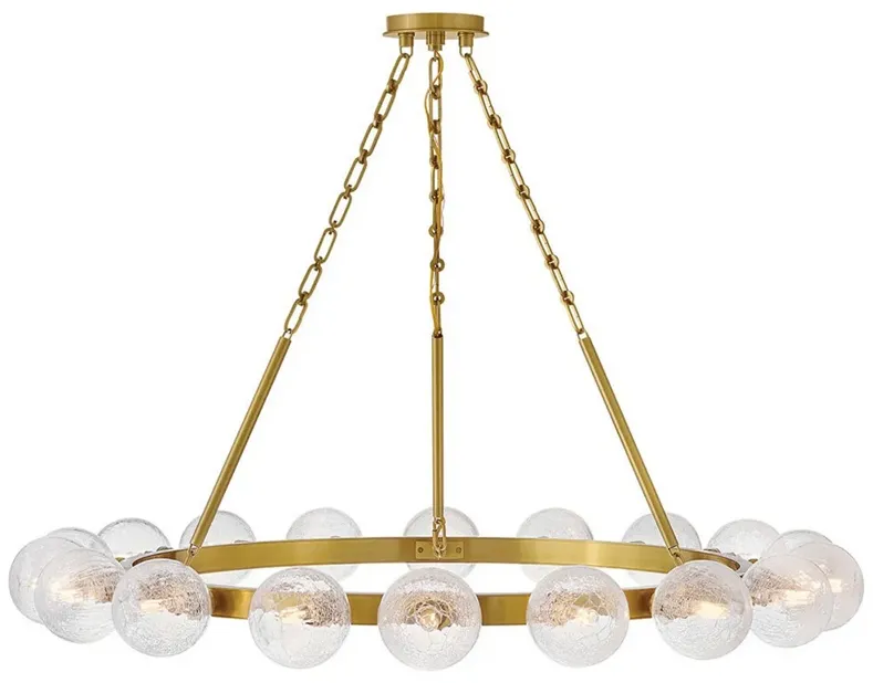 FREDRICK RAMOND CHANDELIER COCO Large Chandelier Lacquered Brass