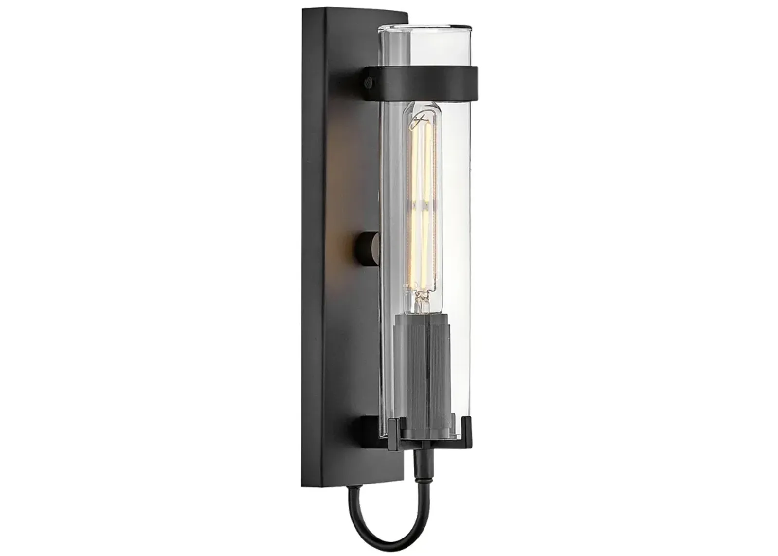 HINKLEY OUTDOOR RYDEN Medium Wall Mount Lantern Black