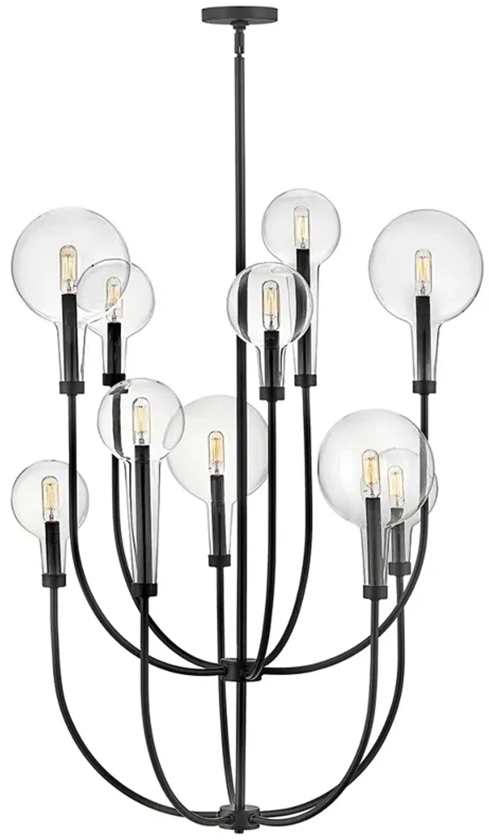 HINKLEY CHANDELIER ALCHEMY Medium Multi Tier Chandelier Black