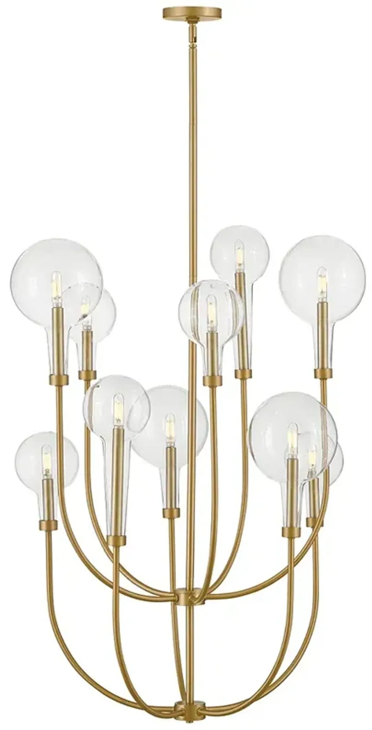 HINKLEY CHANDELIER ALCHEMY Medium Multi Tier Chandelier Lacquered Brass