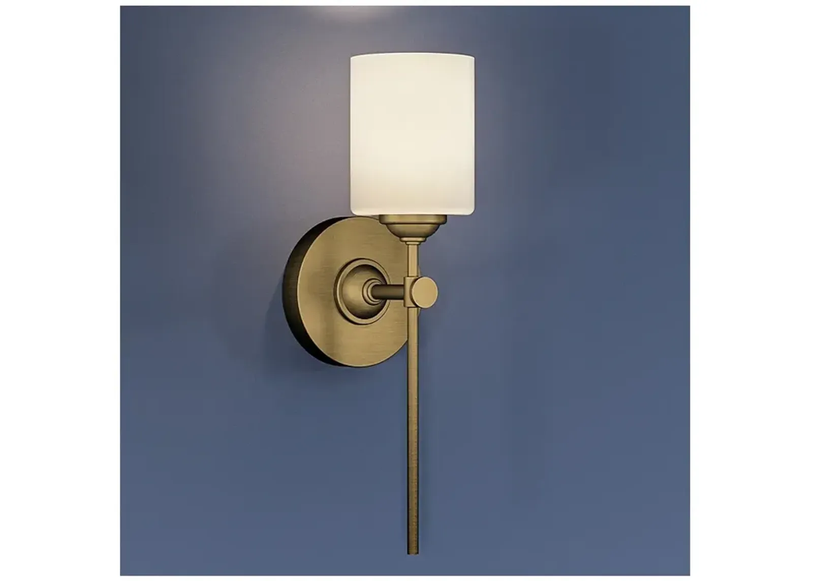 Quoizel Aria 16" High Weathered Brass Wall Sconce