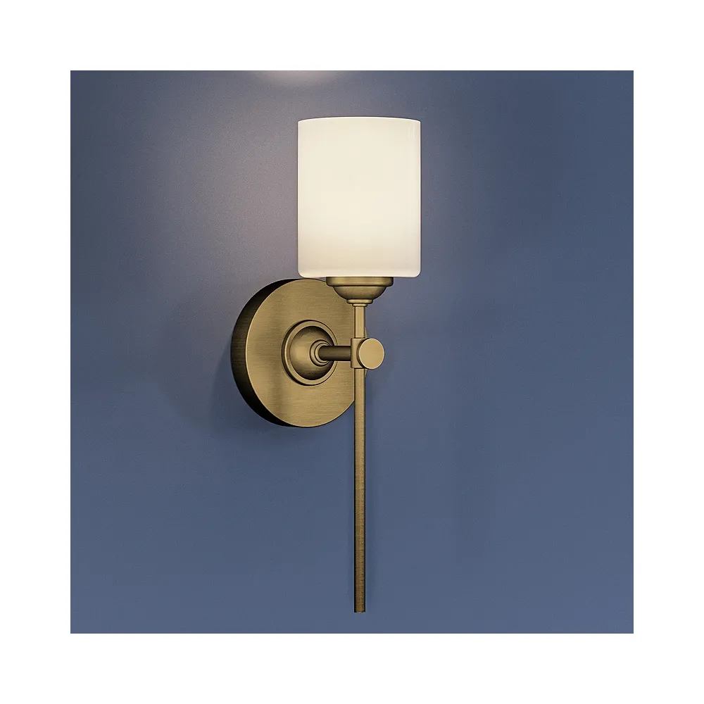 Quoizel Aria 16" High Weathered Brass Wall Sconce