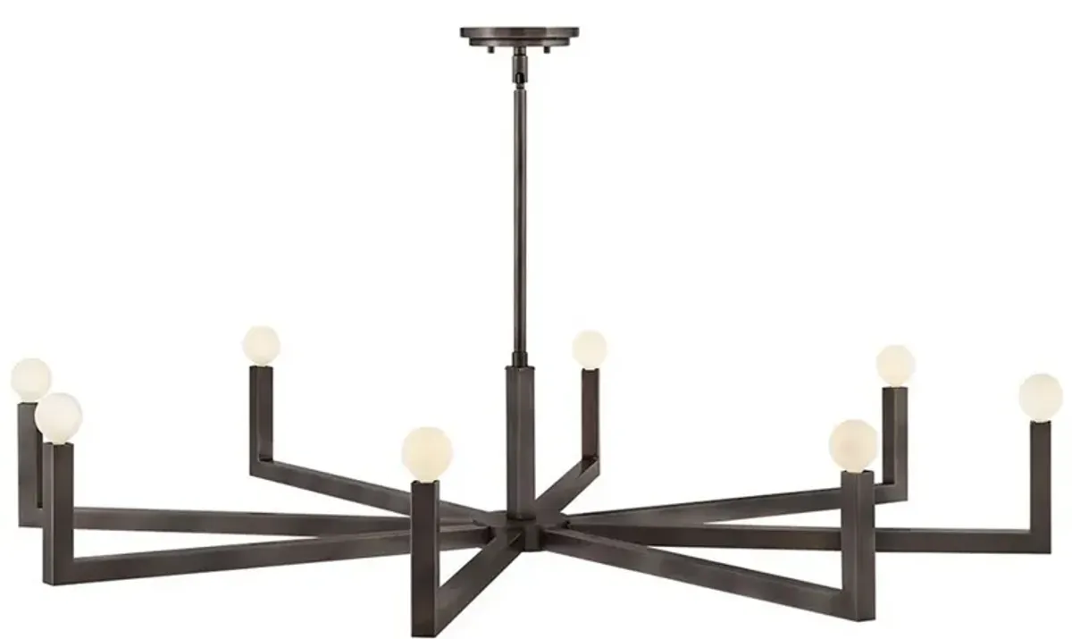 HINKLEY CHANDELIER EZRA Large Single Tier Chandelier Black Oxide