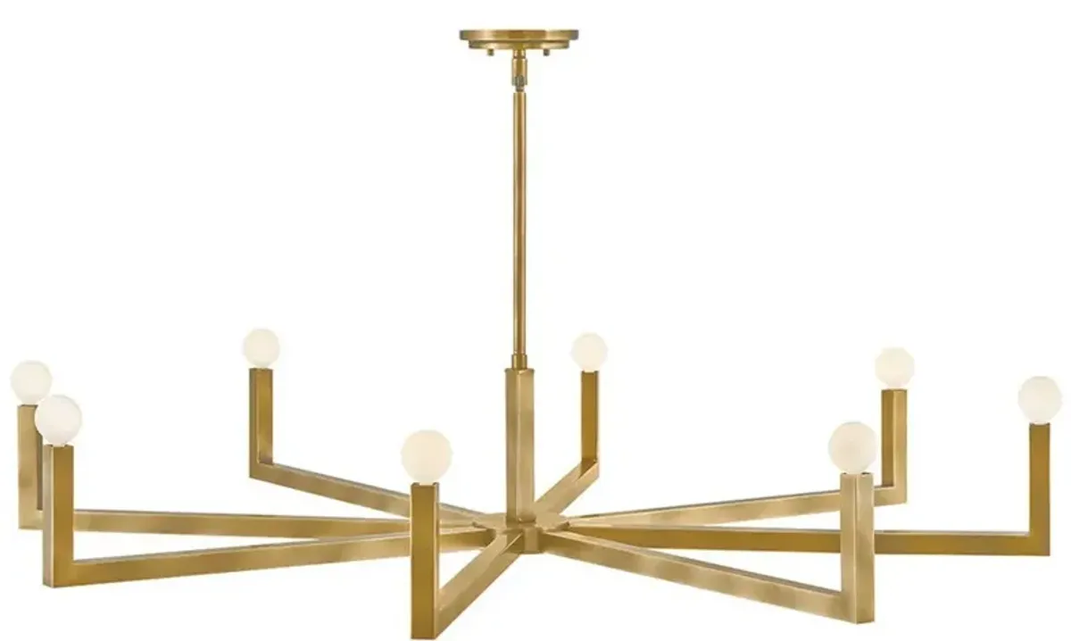 HINKLEY CHANDELIER EZRA Large Single Tier Chandelier Heritage Brass