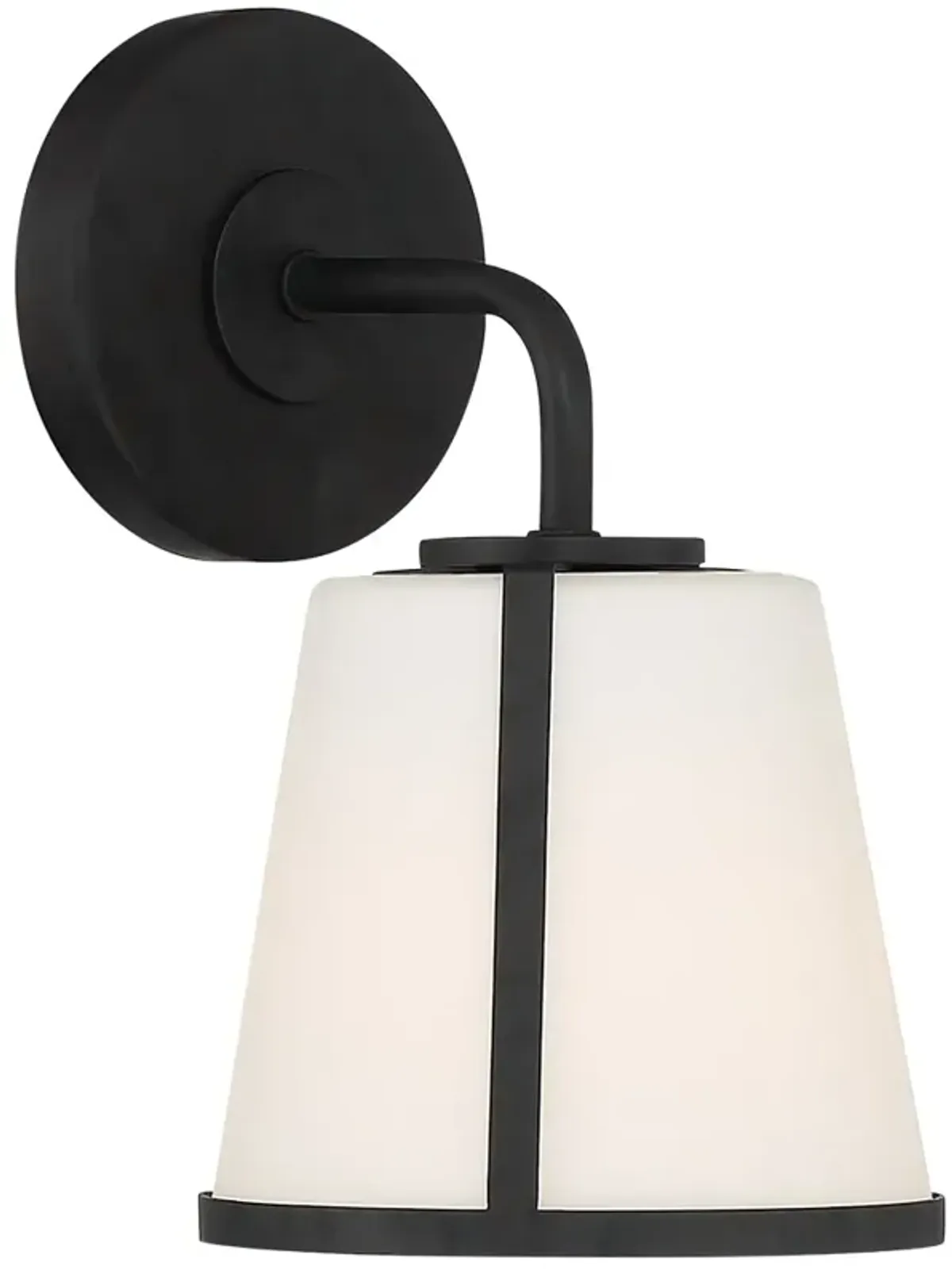 Crystorama Fulton 10 1/4" High Black Wall Sconce