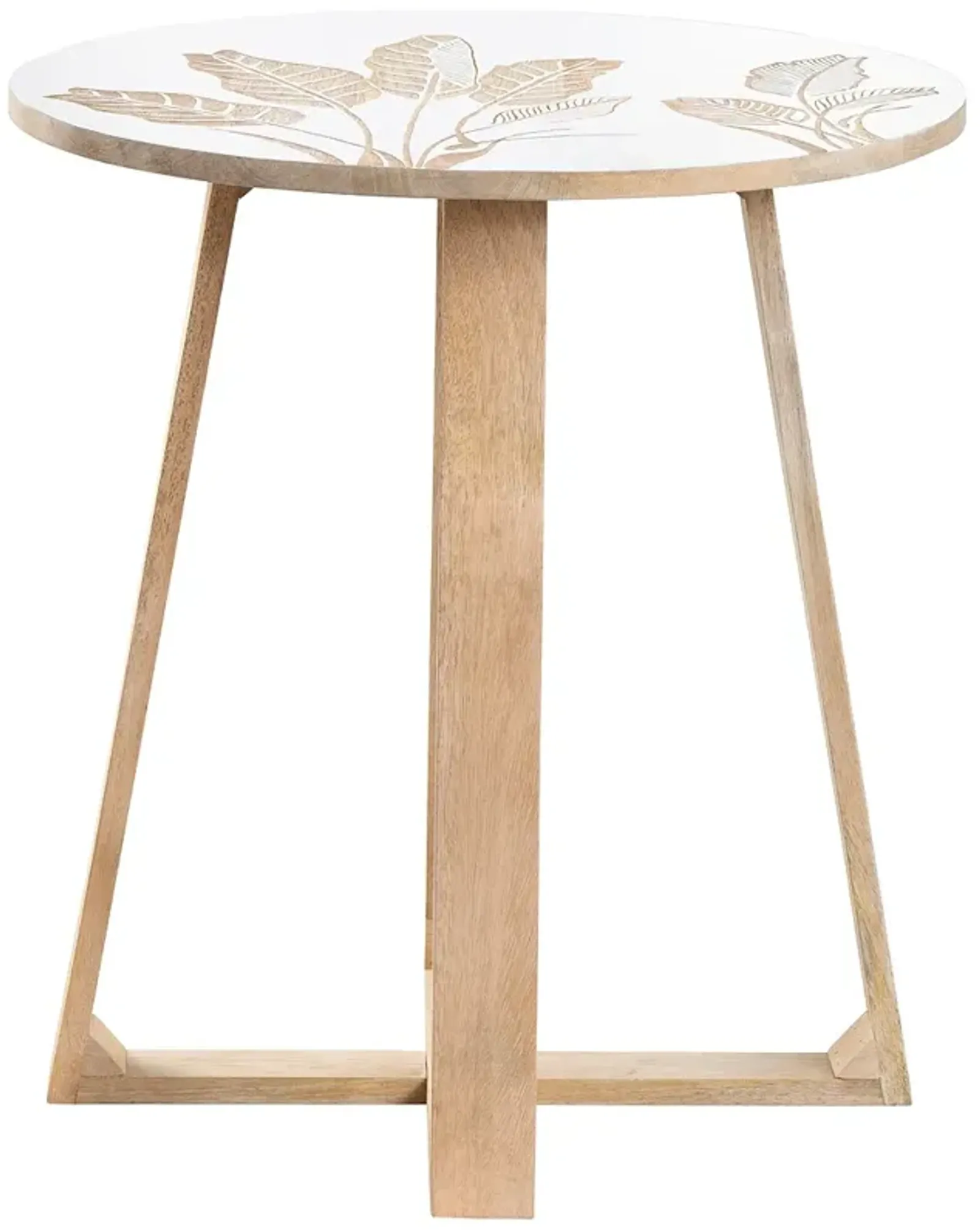 Crestview Collection Seaside Wooden Accent Table