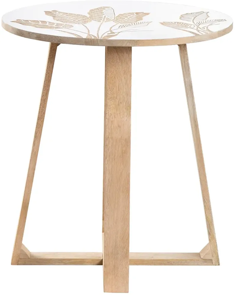 Crestview Collection Seaside Wooden Accent Table