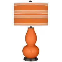 Invigorate Bold Stripe Double Gourd Table Lamp
