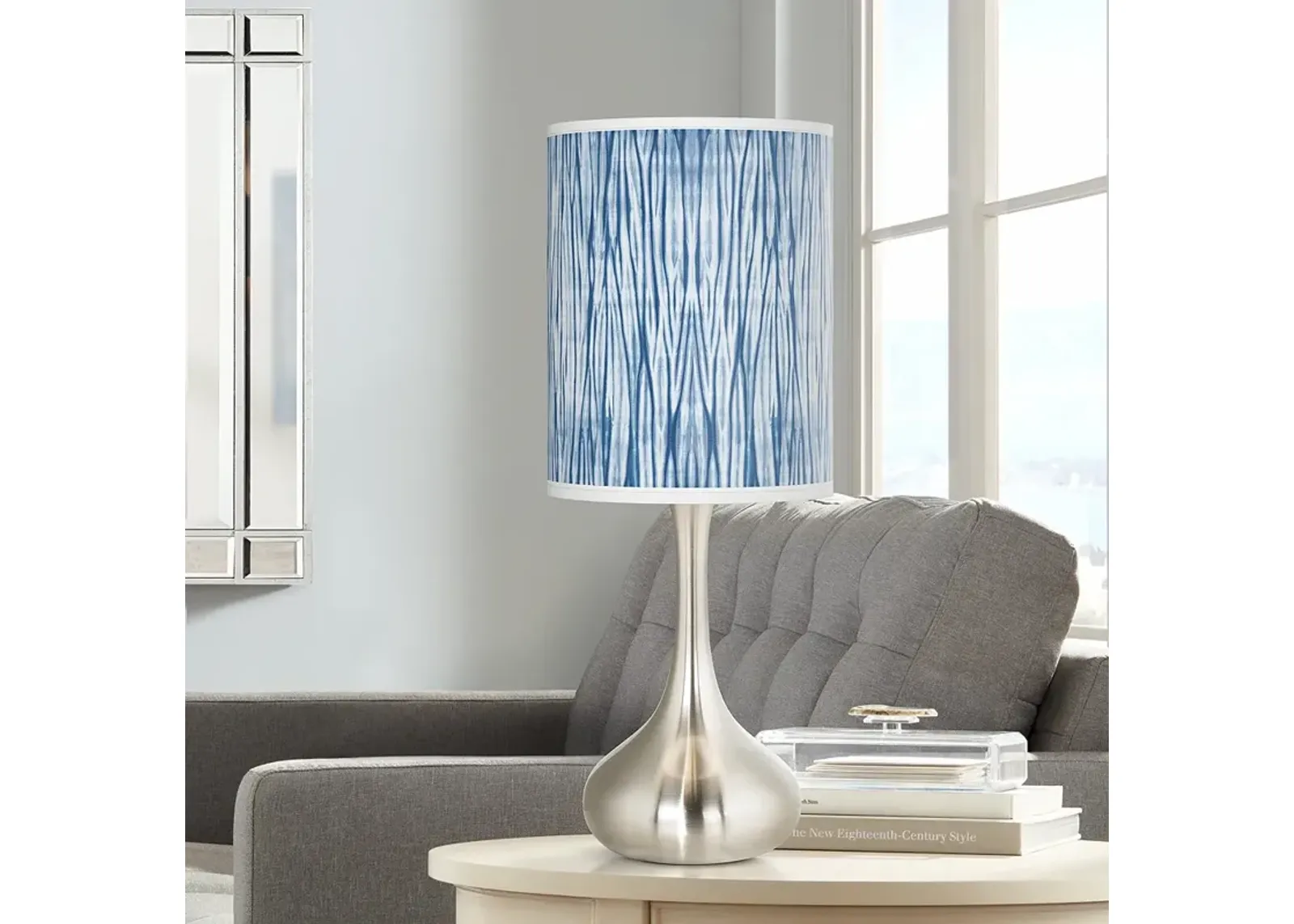 Giclee Glow Droplet 23 1/2" Beachcomb Blue Modern Coastal Table Lamp