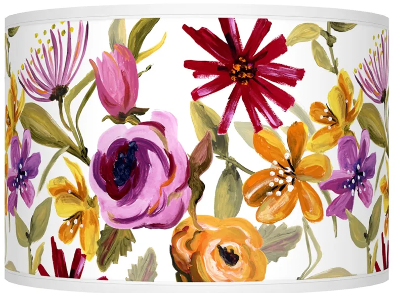 Bountiful Blooms Giclee Shade 12x12x8.5 (Spider)