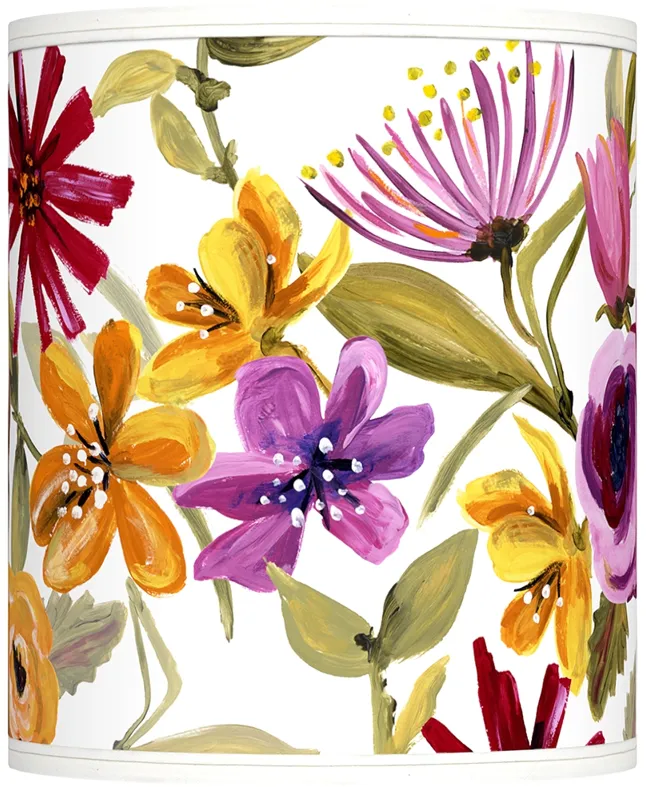 Bountiful Blooms Giclee Shade 10x10x12 (Spider)