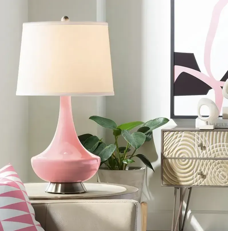 Haute Pink Gillan Glass Table Lamp