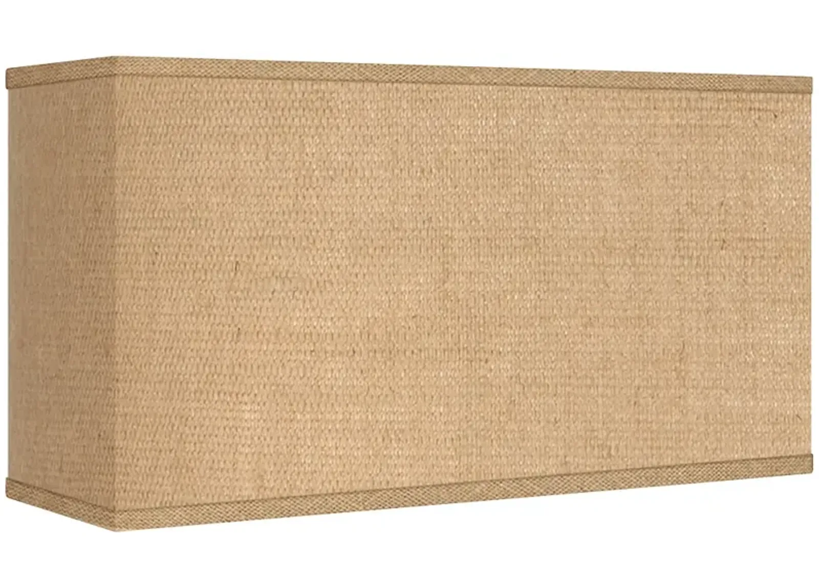 Woven Burlap Rectangular Shade 8/17x8/17x10 (Spider)