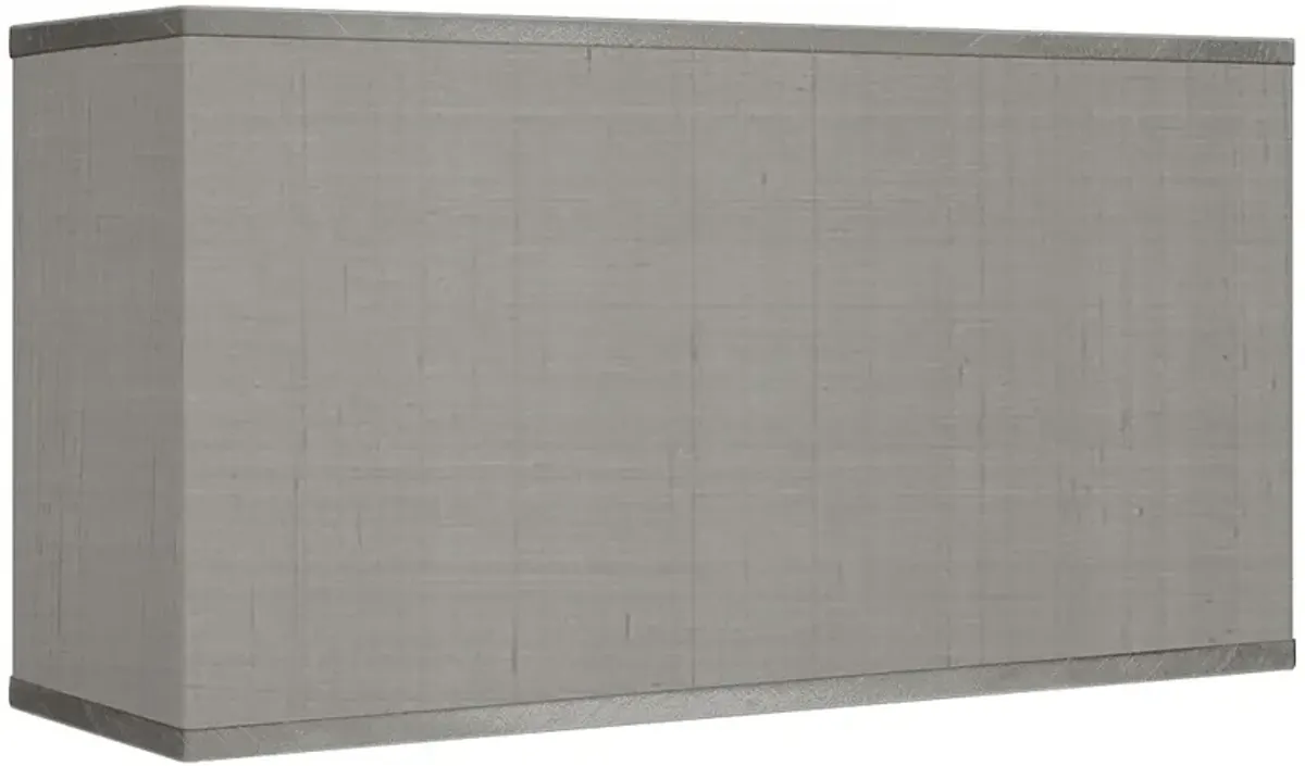 Possini Euro Gray Faux Silk Rectangular Shade 8/17x8/17x10 (Spider)