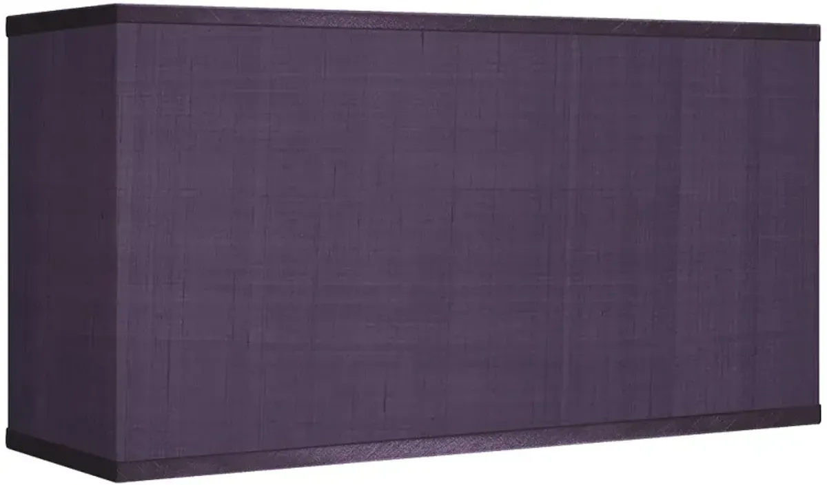 Possini Euro Eggplant Purple Rectangular Shade 8/17x8/17x10 (Spider)