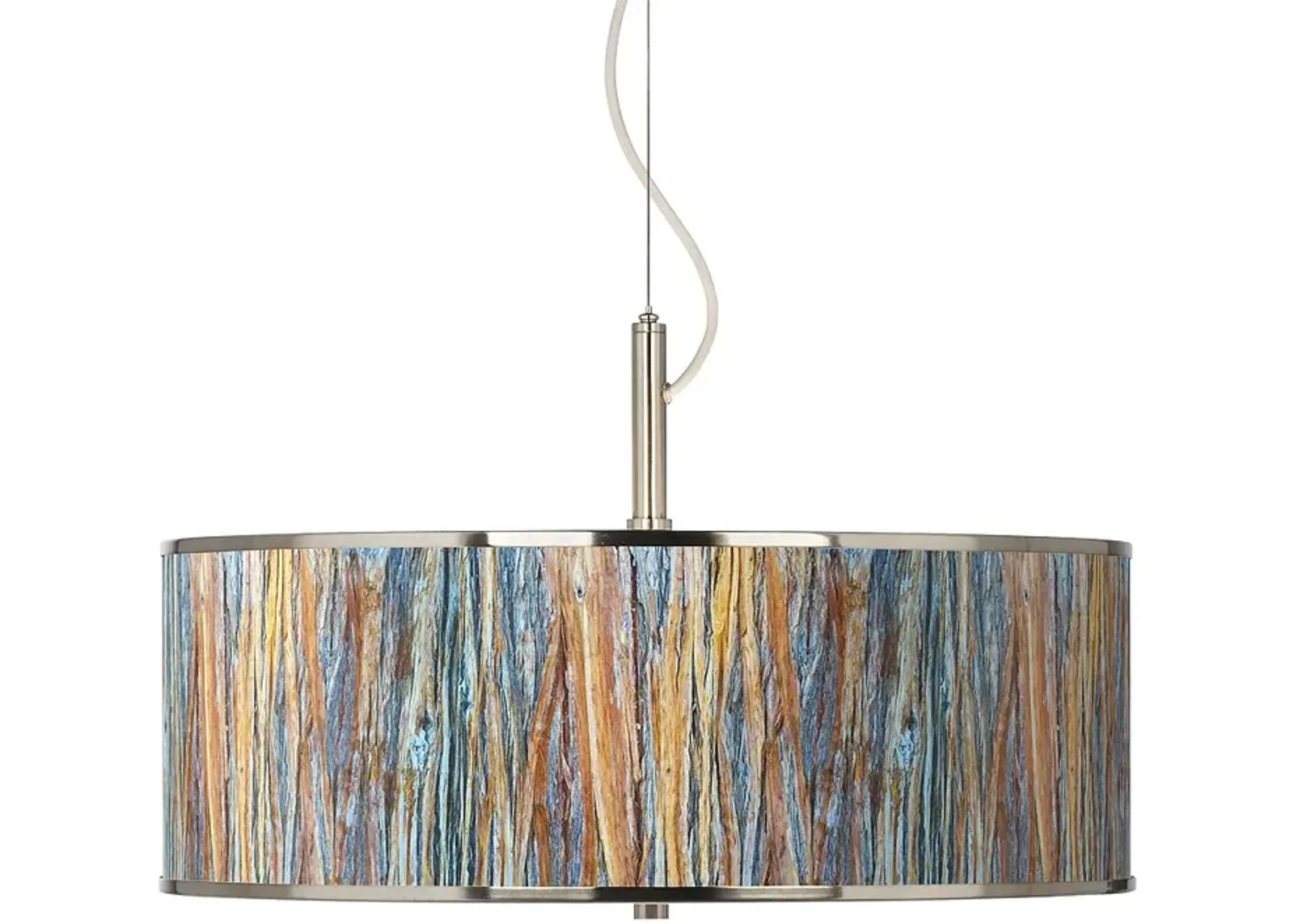 Striking Bark Giclee Glow 20" Wide Pendant Light