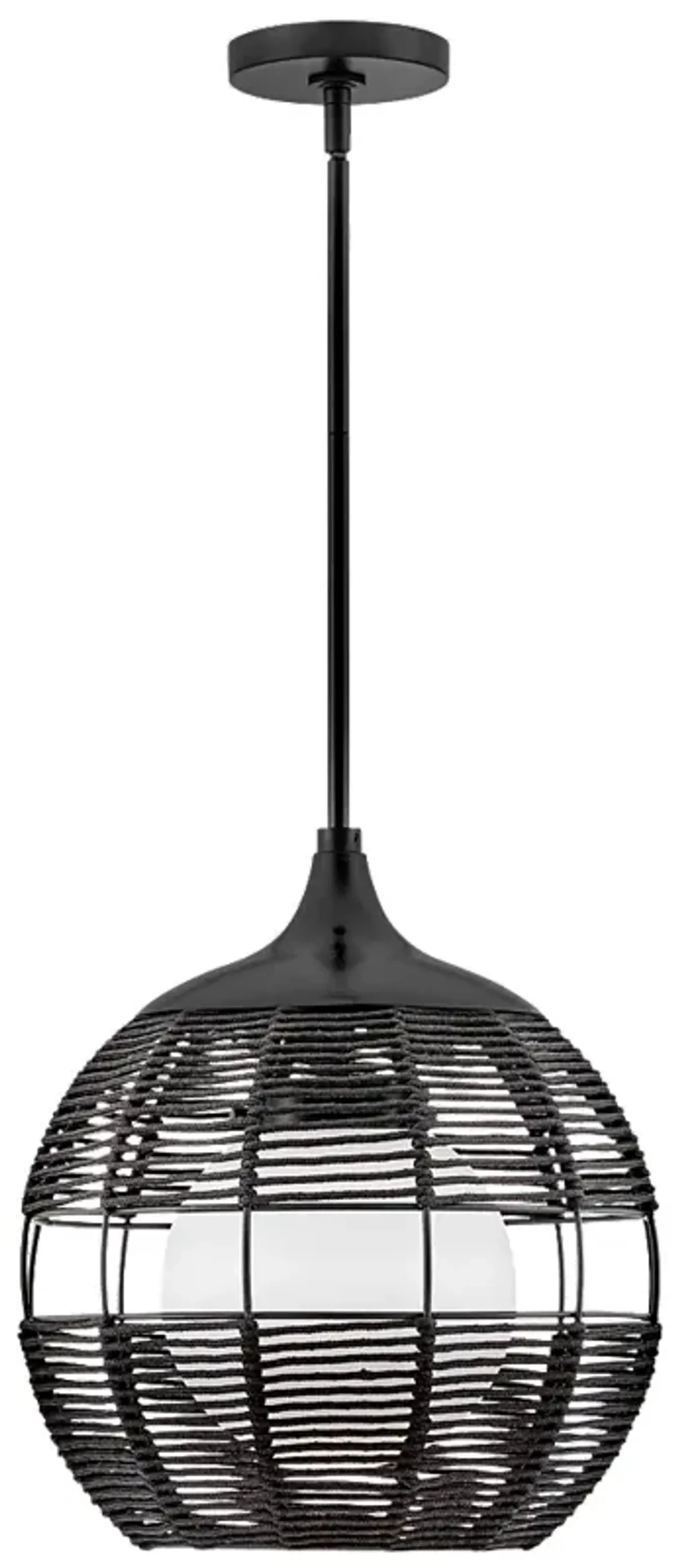 HINKLEY OUTDOOR MADDOX Medium Orb Pendant Black