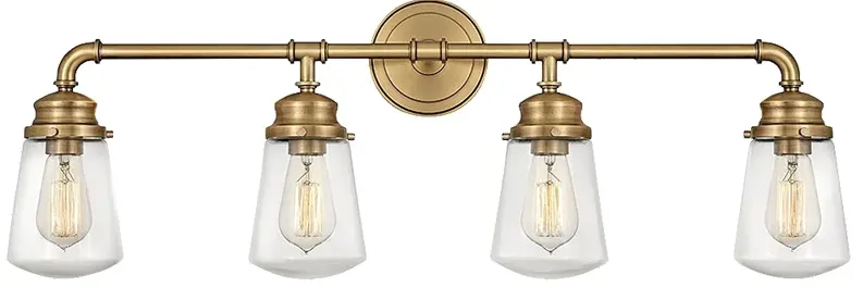 Fritz 33 3/4" Wide Brass Bath Light by Hinkley Lighting