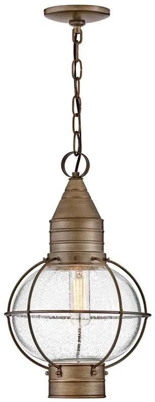 HINKLEY OUTDOOR CAPE COD Medium Hanging Lantern Burnished Bronze