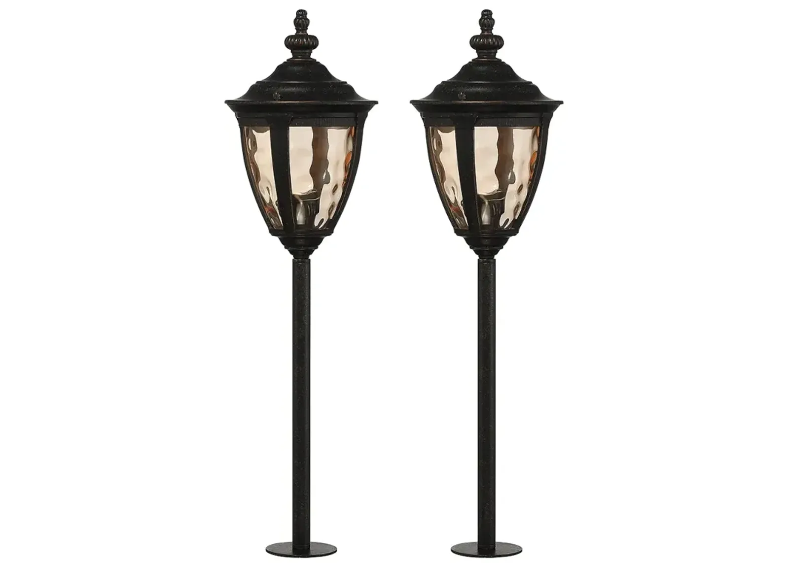 Uvas 22 1/2"H Bronze Landscape LED Path Lights Set of 2